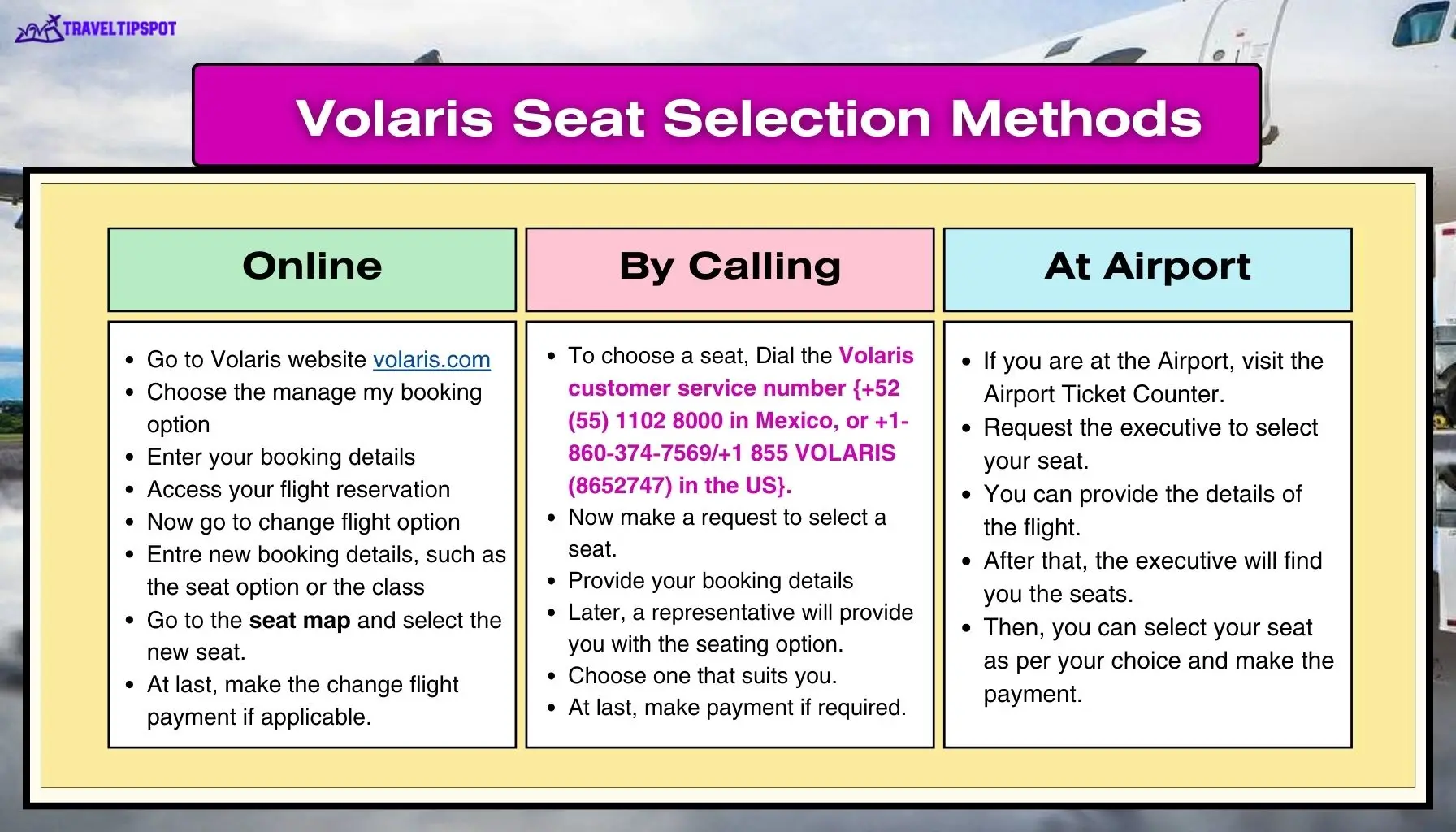 volaris-seat-selection-methods